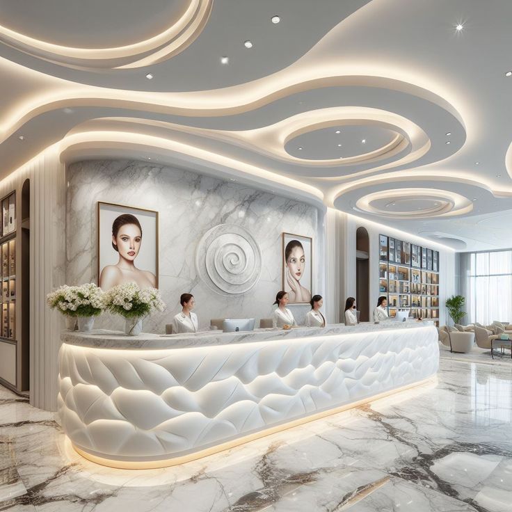 Flagship Retail Showroom with Track Focus Spotlighting & Floating Shelves #1
